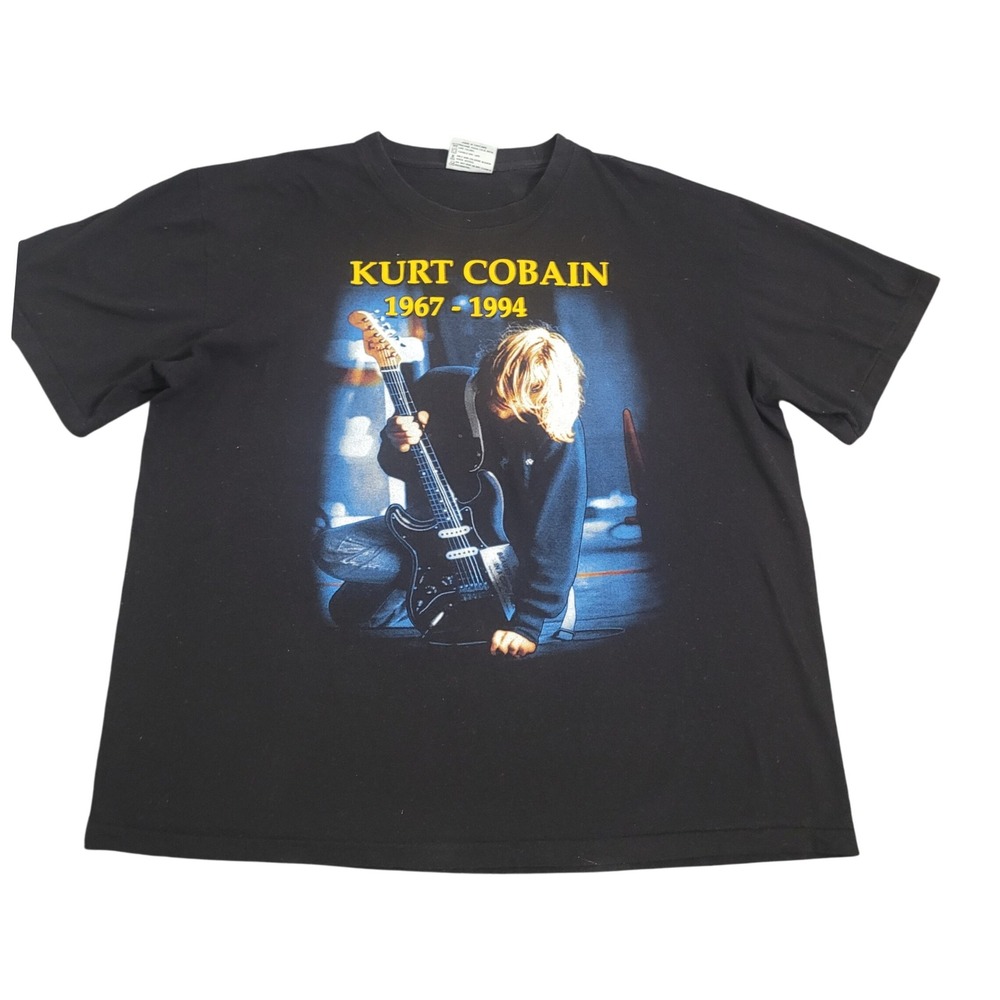 The Roxx XXL Kurt Cobain Memorial T-Shirt Vintage Grunge Band Tee 1967-1994
